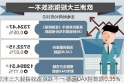 欧洲三大股指收盘涨跌不一 德国DAX指数跌0.35%