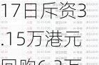 天鸽互动6月17日斥资3.15万港元回购6.3万股