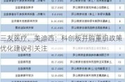 三友医疗、美迪西：科创板并购重组政策优化建议引关注