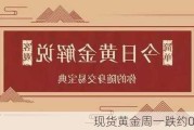 现货黄金周一跌约0.2%