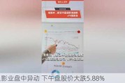 阿里影业盘中异动 下午盘股价大跌5.88%