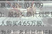 赢家时尚(03709)：股份奖励计划受托人购买4.65万股，为参与者利益信托持有