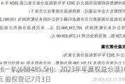 九州一轨(688485.SH)：2023年年度权益分派10派0.5元 股权登记7月3日