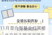 11月混合型基金红黑榜：北交所主题遥遥领先，多位知名基金经理颓势难逆转