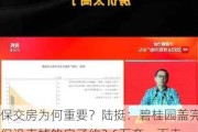 保交房为何重要？陆挺：碧桂园盖完但没卖掉的房子约3.6万套，而卖掉但没盖完的房子达73万套