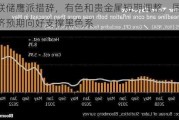 美联储鹰派措辞，有色和贵金属短期调整，国内经济预期向好支撑黑色系