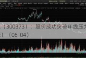 扬杰科技（300373）：股价成功突破年线压力位-后市看多（涨）（06-04）