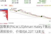 美国像素(PXLW.US)Aman Haley F售出5,443股普通股股份，价值约6,237.13美元