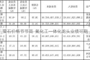 萤石价格节节高  氟化工一体化龙头业绩可期