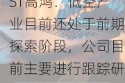 ST高鸿：低空产业目前还处于前期探索阶段，公司目前主要进行跟踪研究阶段