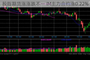 股指期货涨涨跌不一 IM主力合约涨0.22%