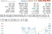 顺丰同城(09699)6月14日耗资约300.41万港元回购25.9万股