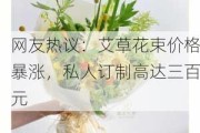 网友热议：艾草花束价格暴涨，私人订制高达三百元