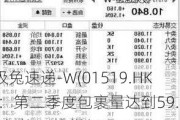 极兔速递-W(01519.HK)：第二季度包裹量达到59.83亿件 同比增长30.7%