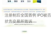 注册制后全国首例 IPO被否状告交易所败诉