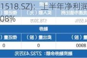 长华化学(301518.SZ)：上半年净利润2527.79万元 同比下降43.08%