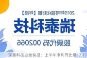 瑞泰科技业绩快报：上半年净利同比增17.17%