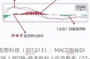 观想科技（301213）：MACD指标DIF线上穿0轴-技术指标上后市看多（07-16）