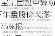 天宝集团盘中异动 下午盘股价大涨5.75%报1.121港元