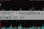 意华股份（002897）：MACD指标DIF线上穿0轴-技术指标上后市看多（07-16）