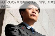 招股书失效啄木鸟再闯港交所，雷军、姚劲波持股缩减