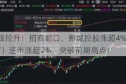 地产午后直线拉升！招商蛇口、新城控股涨超4%，地产ETF（159707）逆市涨超2%，突破前期高点！