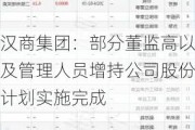 汉商集团：部分董监高以及管理人员增持公司股份计划实施完成