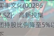 实丰文化(002862.SZ)：高新投集团持股比例降至5%以下