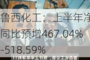 鲁西化工：上半年净利润同比预增467.04%-518.59%