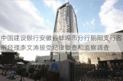 中国建设银行安徽省蚌埠市分行朝阳支行客服经理李文涛接受纪律审查和监察调查