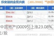 绿景中国地产(00095)上涨23.08%，报0.96元/股