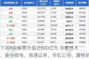 下周A股解禁市值近600亿元 华勤技术、复旦微电、海通证券、华虹公司、厦钨新能解禁市值居于前五（附名单）