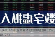 开普云（688228）盘中异动 股价振幅达8.53%  上涨7.24%（06-26）