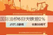 国际油价6日大跌逾2%