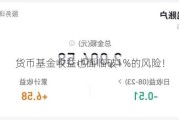 货币基金收益也面临破1%的风险！