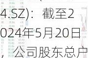 景嘉微(300474.SZ)：截至2024年5月20日，公司股东总户数为78433户