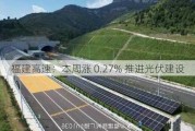 福建高速：本周涨 0.27% 推进光伏建设