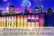 美凯龙(601828.SH)：阿里软件拟转让不超0.98%股份给其一致行动人杭州灏月