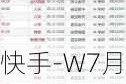 快手-W7月16日斥资2951.68万港元回购63.82万股