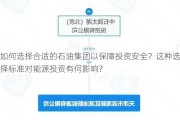 如何选择合适的石油集团以保障投资安全？这种选择标准对能源投资有何影响？