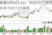 国新健康(000503.SZ)：5628.93万股限售股份将于6月13日解禁