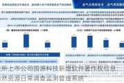 北交所上市公司国源科技新增软件著作权信息：“宁夏自然资源日常调查监测管理系统”