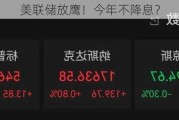 美联储放鹰！今年不降息？