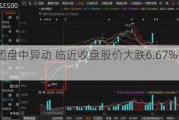 天任集团盘中异动 临近收盘股价大跌6.67%报0.042港元