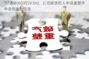 *ST通脉(603559.SH)：公司被债权人申请重整并申请预重整程序