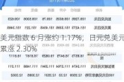 美元指数 6 月涨约 1.17%，日元兑美元累涨 2.30%