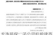 龙净环保：子公司拟投建西藏拉果错盐湖源网荷储示范项目一期二阶段