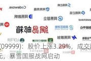 网易-S(09999)：股价上涨3.29%，成交额达3.29亿港元，暴雪国服战网启动