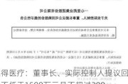 迈得医疗：董事长、实际控制人提议回购不低于1500万元且不超过3000万元公司股份