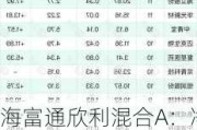 海富通欣利混合A：净值1.0682元，下跌0.92%，近6个月收益率3.74%